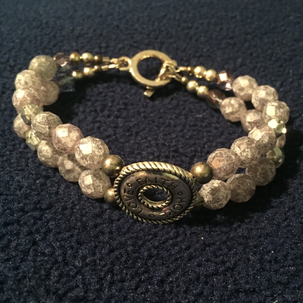 Grey Bead Bracelet